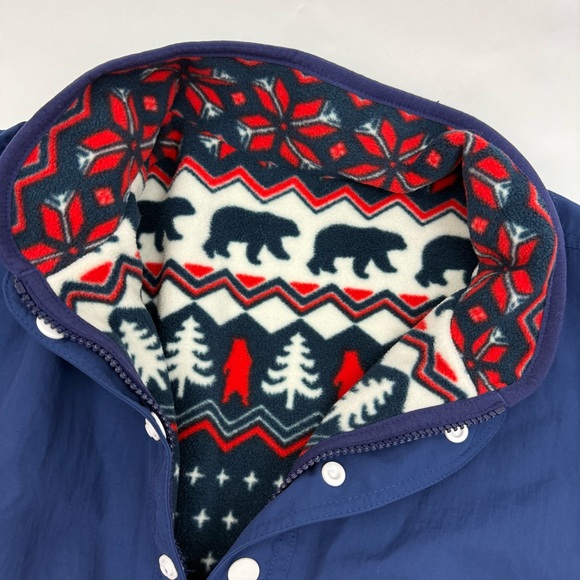 Chubbies The Understatement Reversible Jacket Snap Pullover Fleece Winter Print - Picture 7 of 12